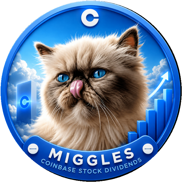 Mr. Miggles, the chubby grey tabby mascot of $MIGGLES in a blue hoodie